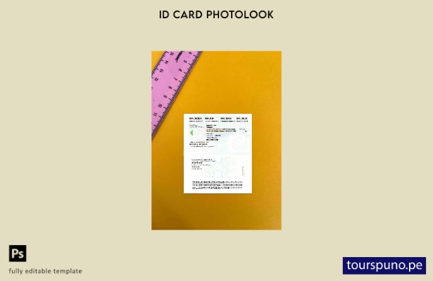 listo para imprimir plantilla de fotografía de documento de identidad de Bélgica
